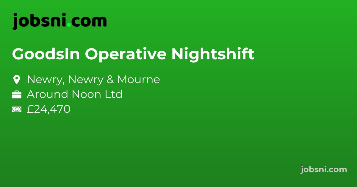 GoodsIn Operative Nightshift