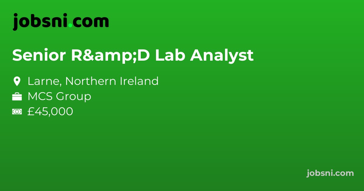 Senior R&D Lab Analyst