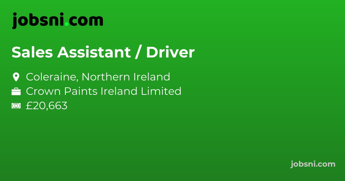 Sales Assistant / Driver