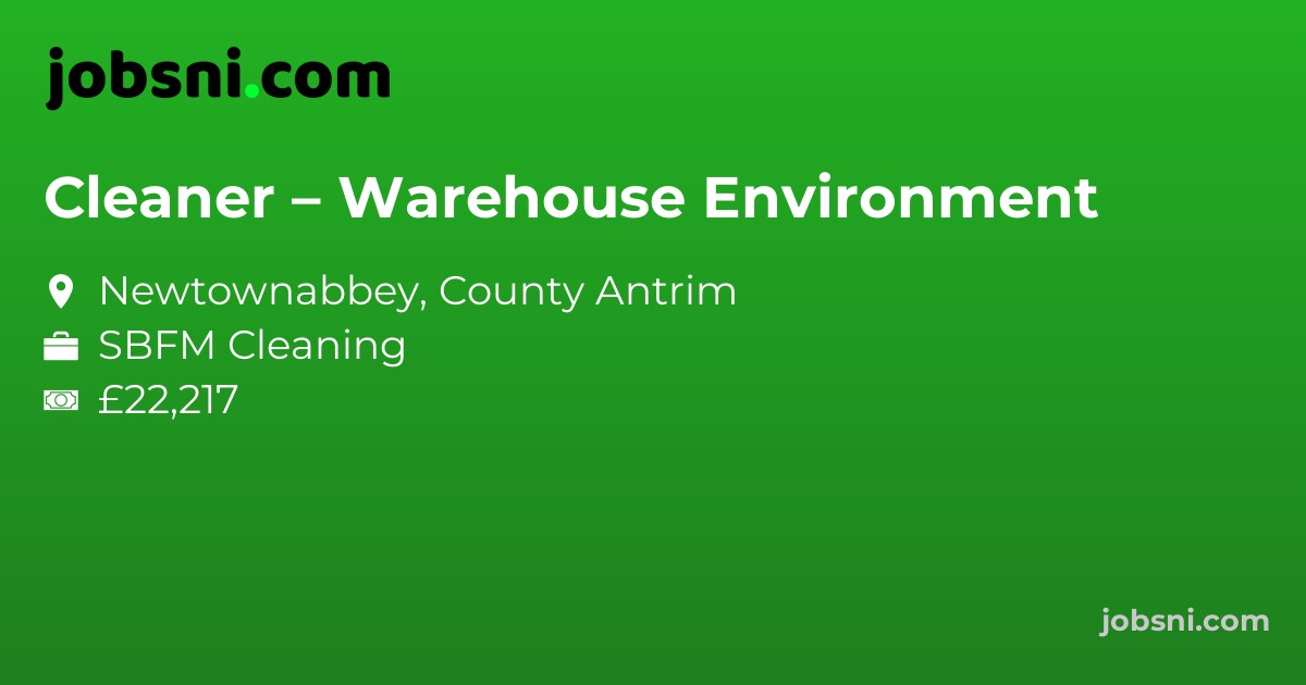 Cleaner – Warehouse Environment