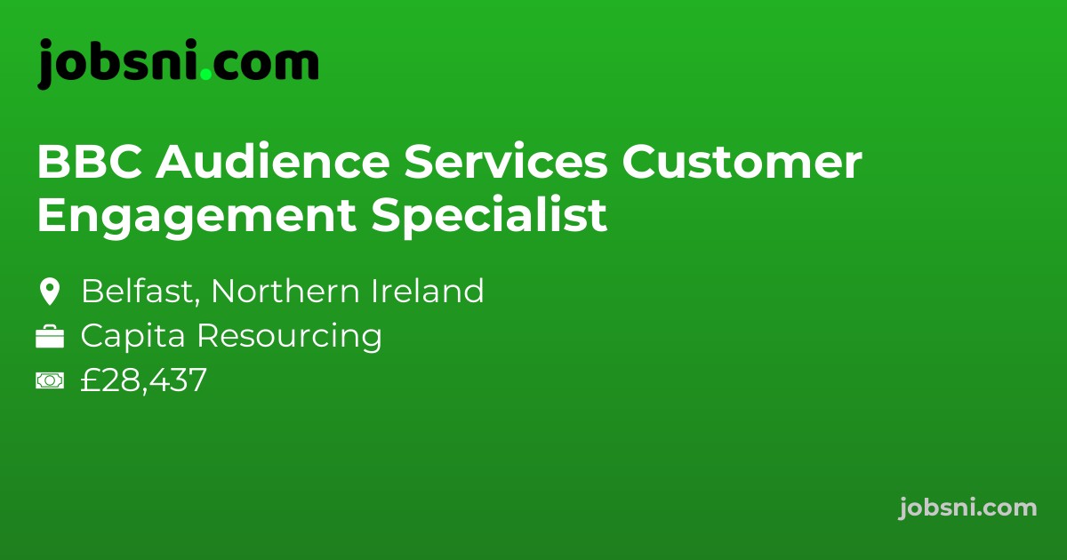 BBC Audience Services Customer Engagement Specialist