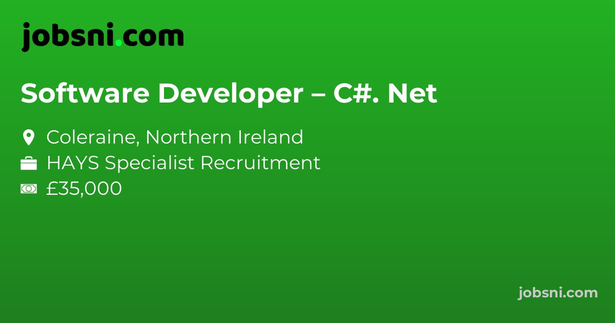 Software Developer – C#. Net