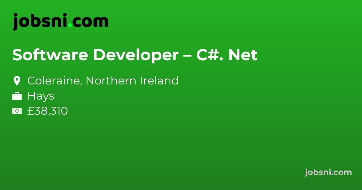 Software Developer – C#. Net