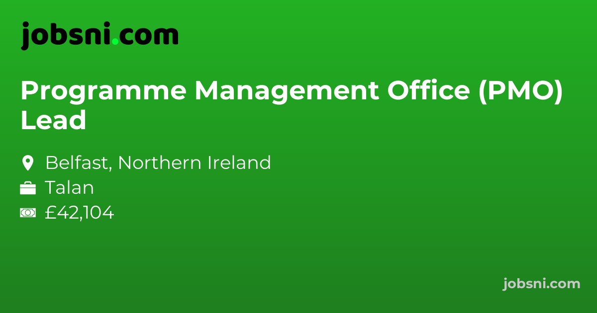 Programme Management Office (PMO) Lead