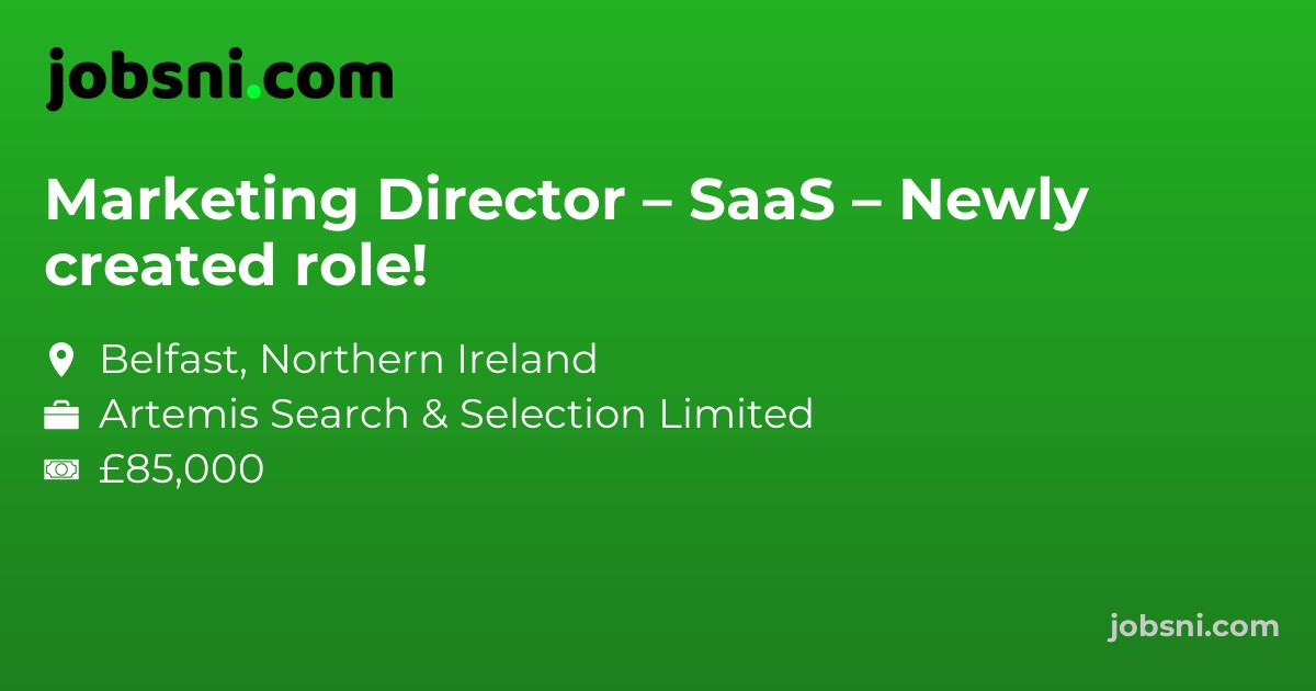 Marketing Director – SaaS – Newly created role!