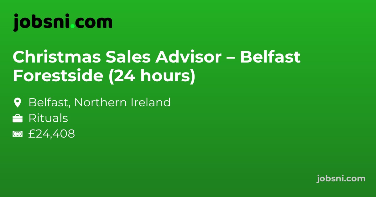 Christmas Sales Advisor – Belfast Forestside (24 hours)
