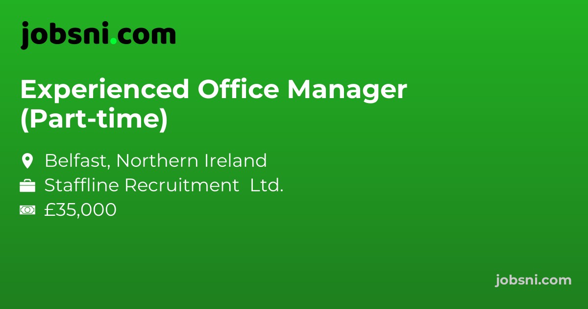 Experienced Office Manager (Part-time)