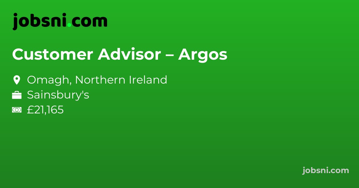 Customer Advisor – Argos