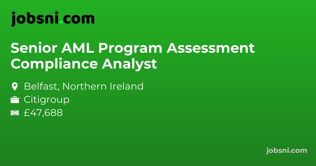 Senior AML Program Assessment Compliance Analyst
