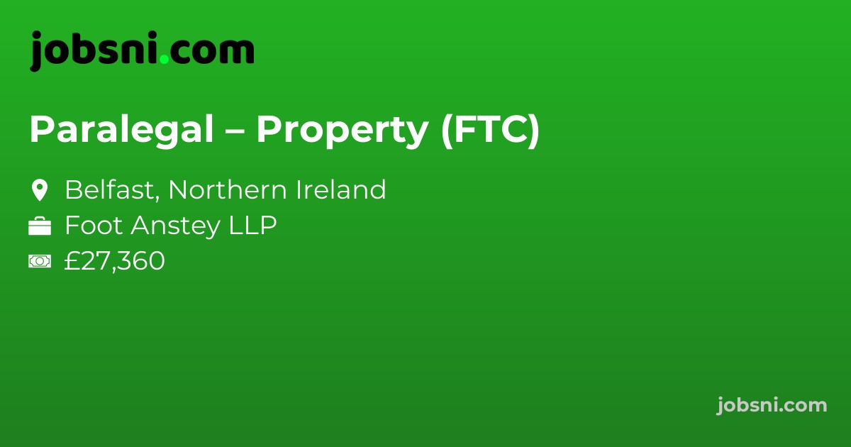 Paralegal – Property (FTC)
