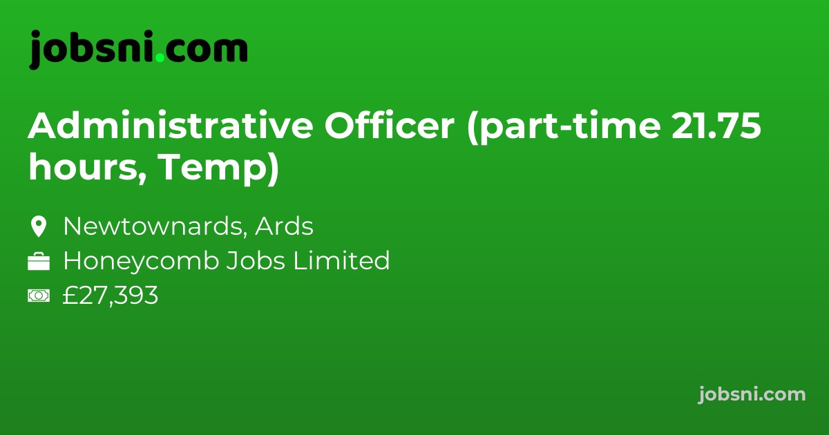 Administrative Officer (part-time 21.75 hours, Temp)
