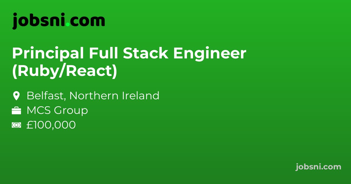Principal Full Stack Engineer (Ruby/React)