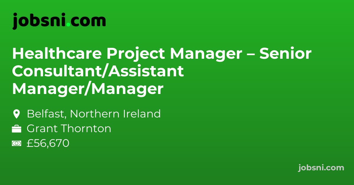 Healthcare Project Manager – Senior Consultant/Assistant Manager/Manager