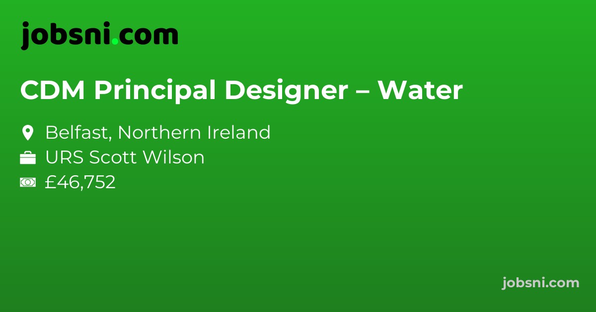 CDM Principal Designer – Water