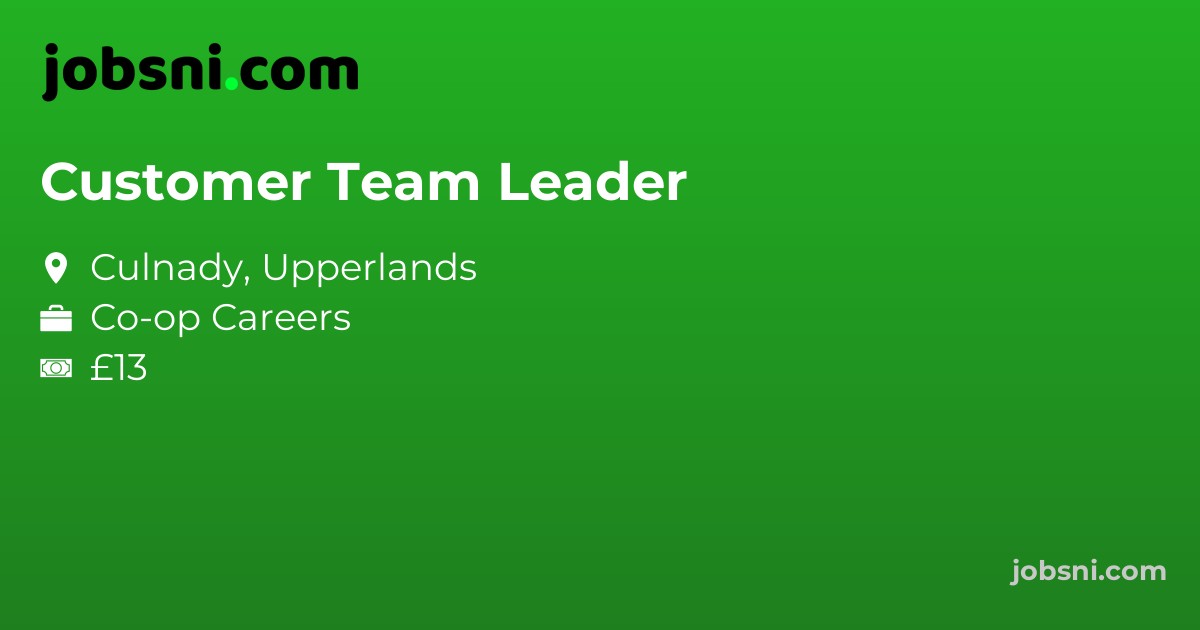 Customer Team Leader