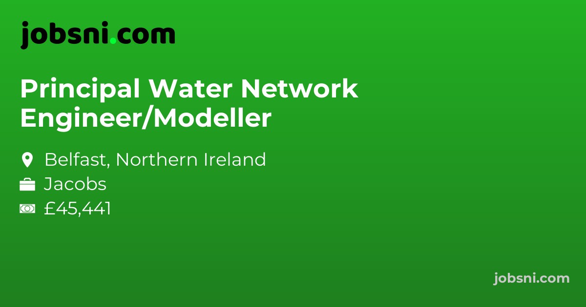 Principal Water Network Engineer/Modeller
