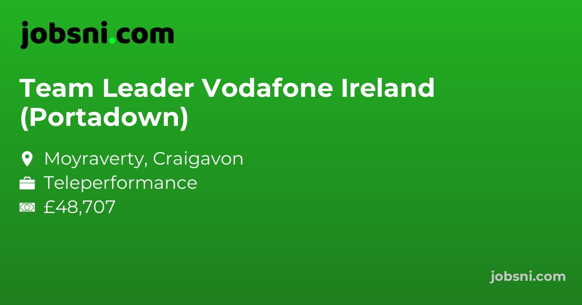 Team Leader Vodafone Ireland (Portadown)