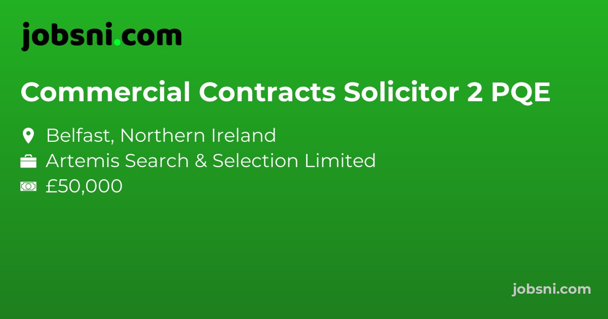Commercial Contracts Solicitor 2 PQE