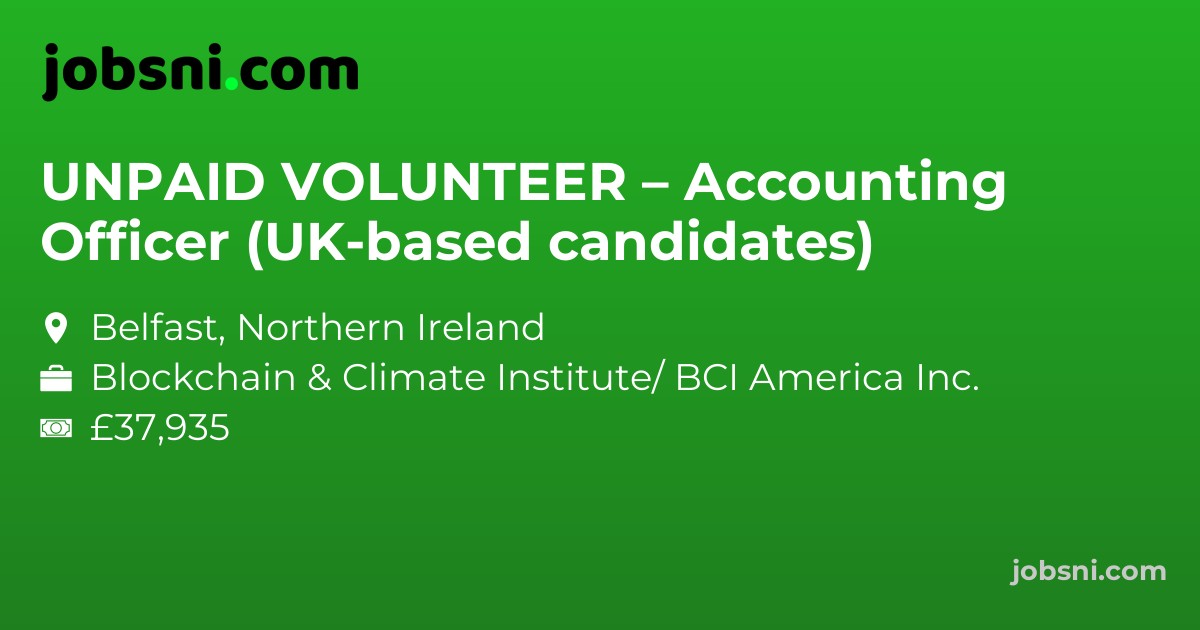 UNPAID VOLUNTEER – Accounting Officer (UK-based candidates)