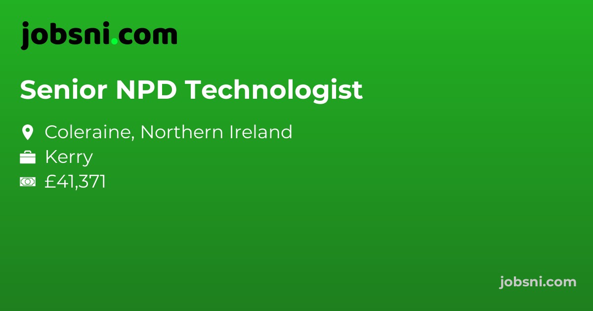 Senior NPD Technologist