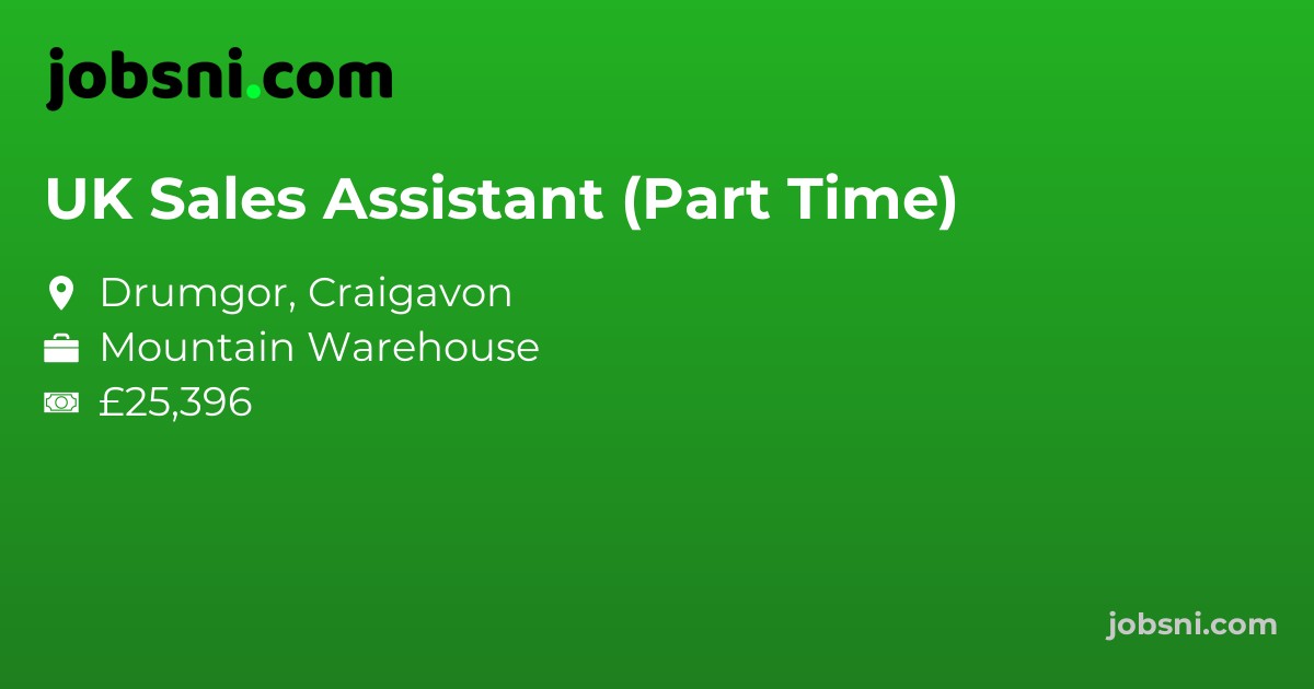 UK Sales Assistant (Part Time)