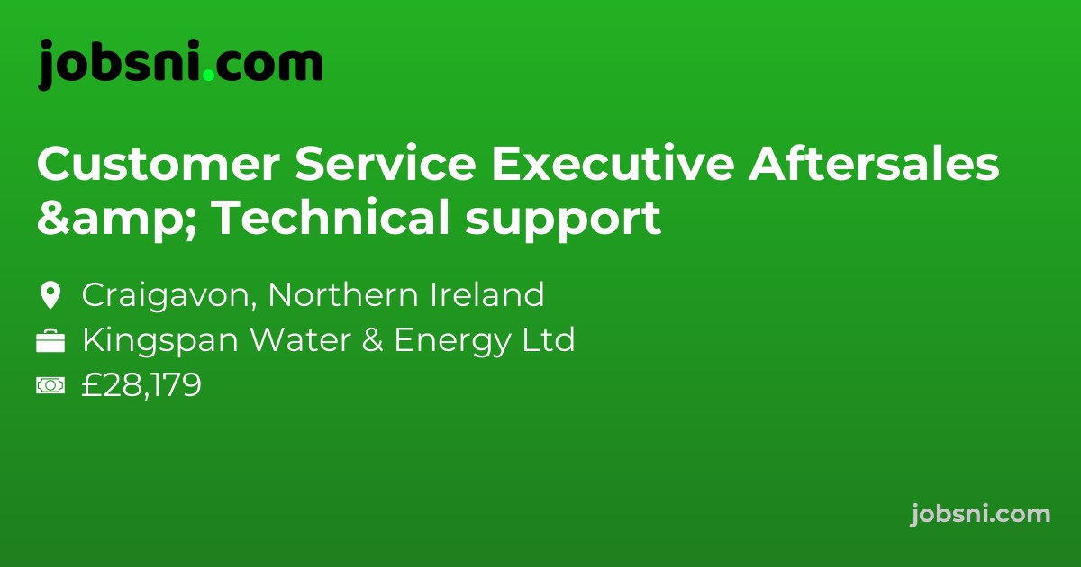 Customer Service Executive Aftersales & Technical support