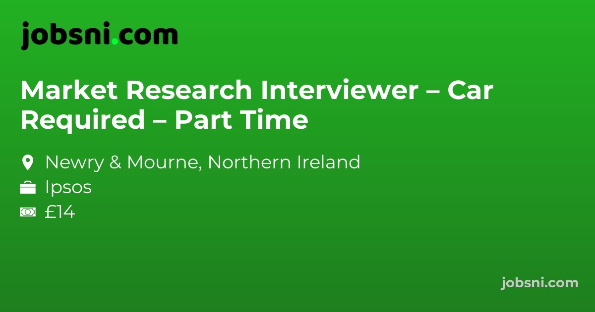 Market Research Interviewer – Car Required – Part Time