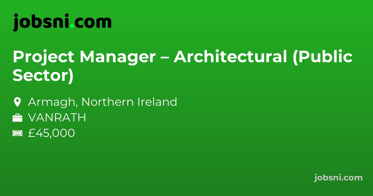 Project Manager – Architectural (Public Sector)