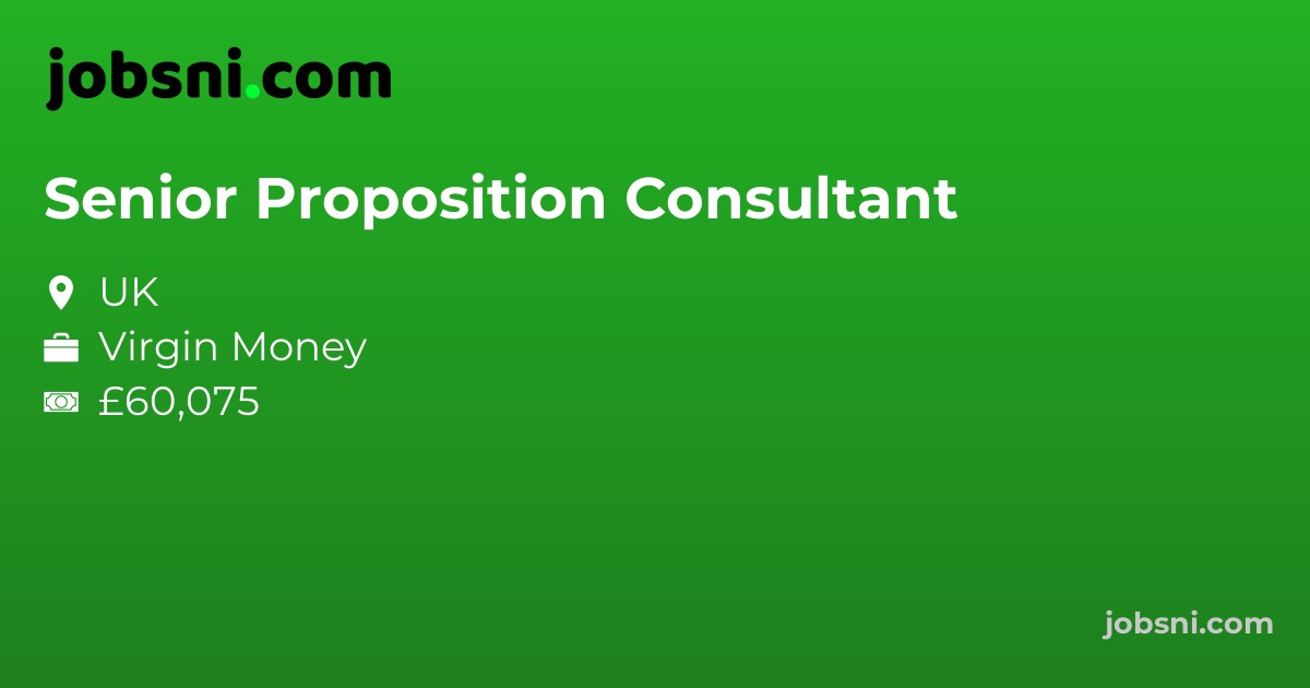 Senior Proposition Consultant