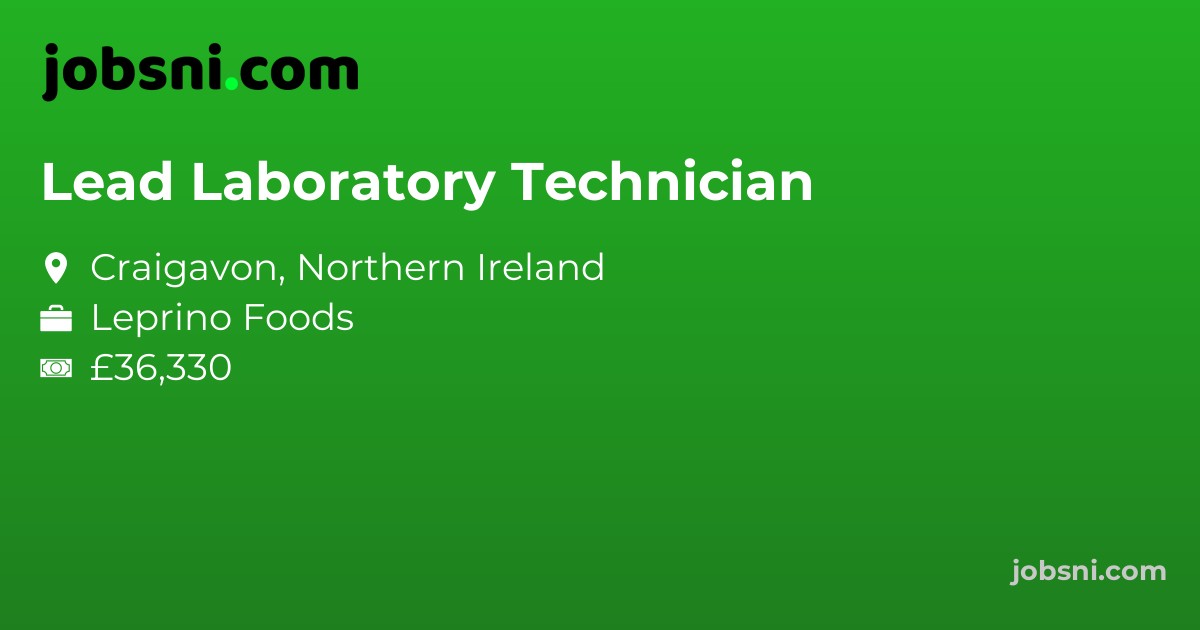 Lead Laboratory Technician