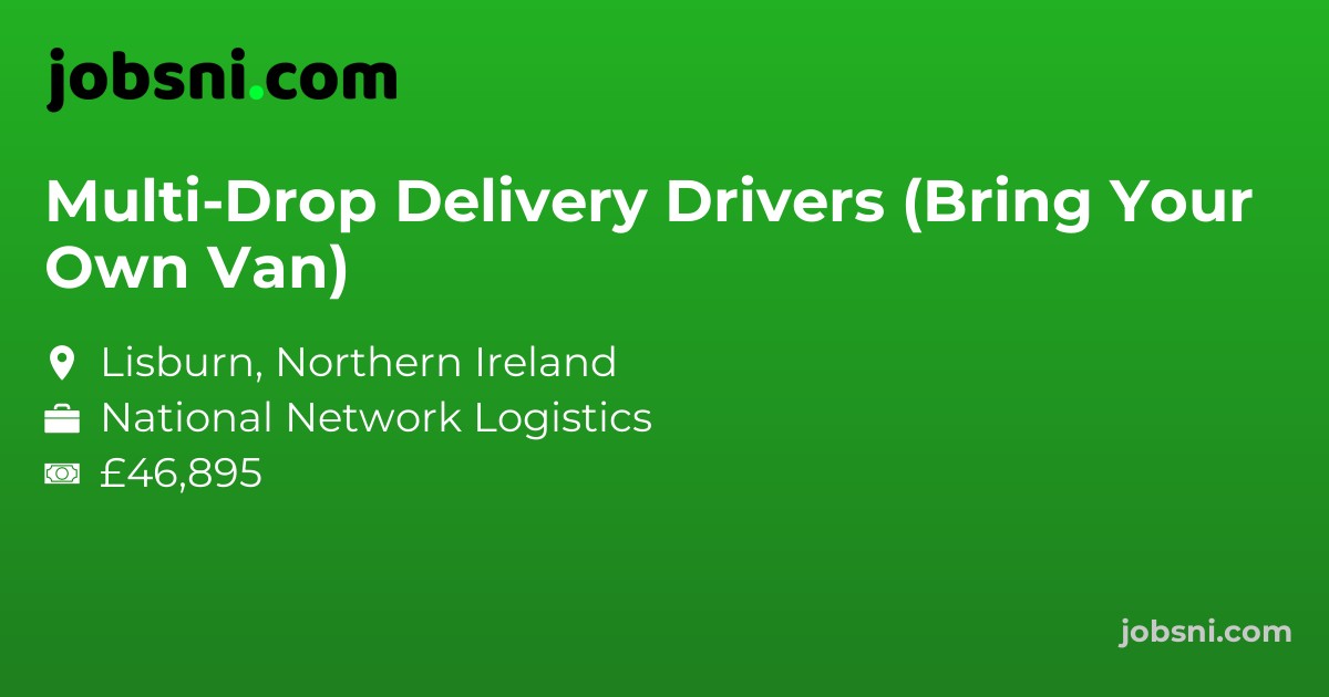 Multi-Drop Delivery Drivers (Bring Your Own Van)