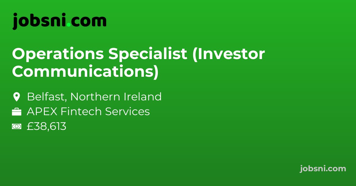 Operations Specialist (Investor Communications)