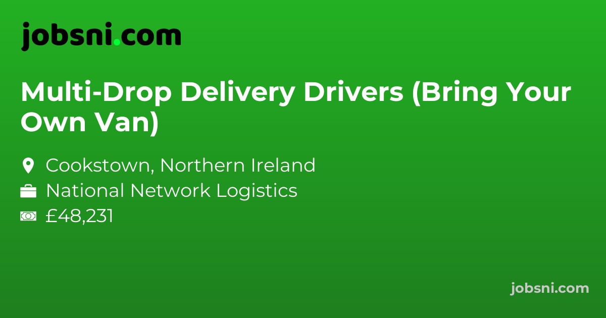 Multi-Drop Delivery Drivers (Bring Your Own Van)