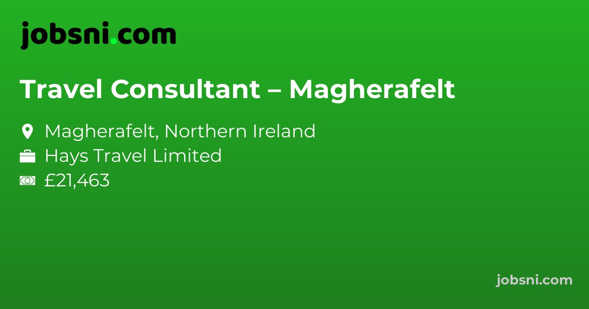 Travel Consultant – Magherafelt