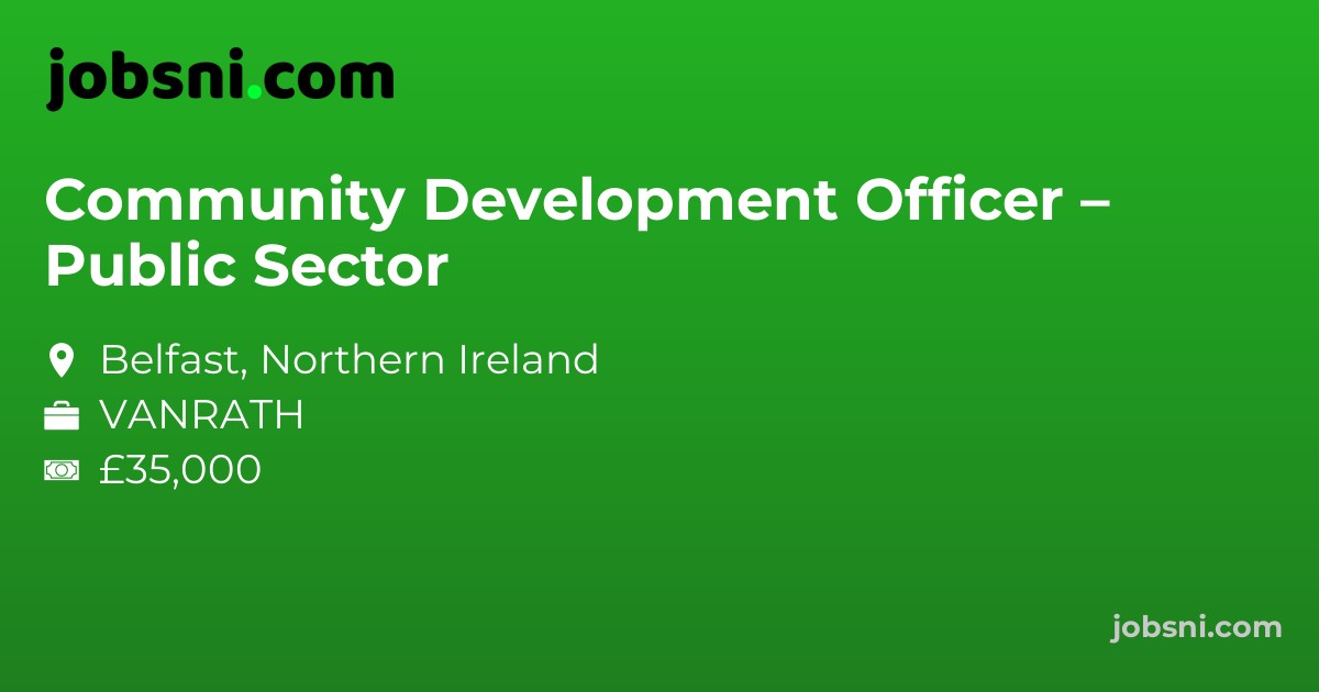 Community Development Officer – Public Sector