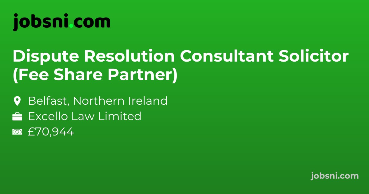 Dispute Resolution Consultant Solicitor (Fee Share Partner)