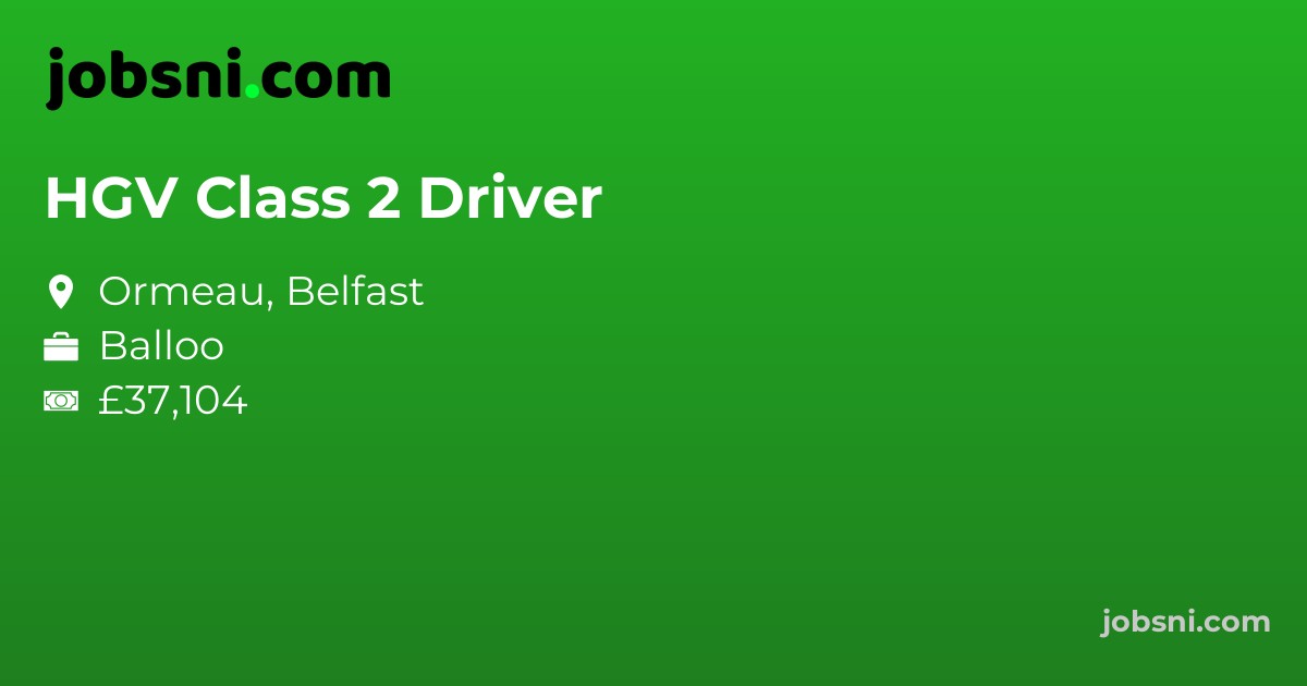 HGV Class 2 Driver