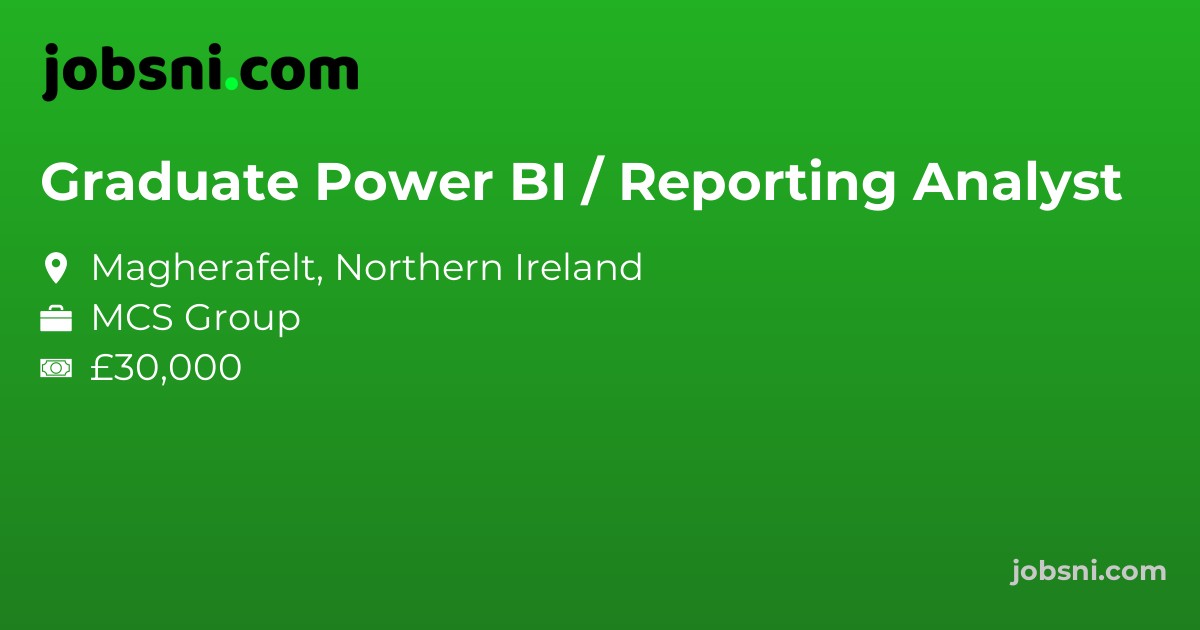 Graduate Power BI / Reporting Analyst