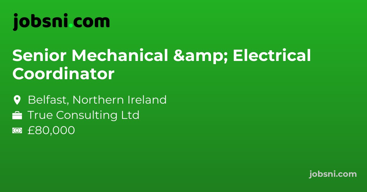 Senior Mechanical & Electrical Coordinator