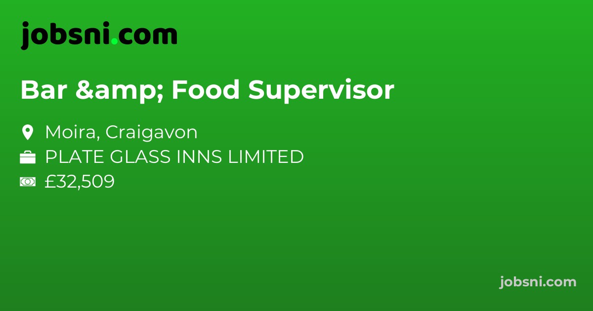 Bar & Food Supervisor