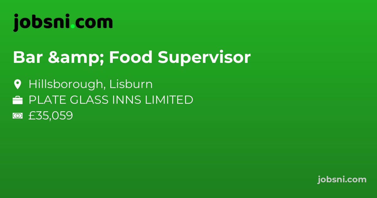 Bar & Food Supervisor