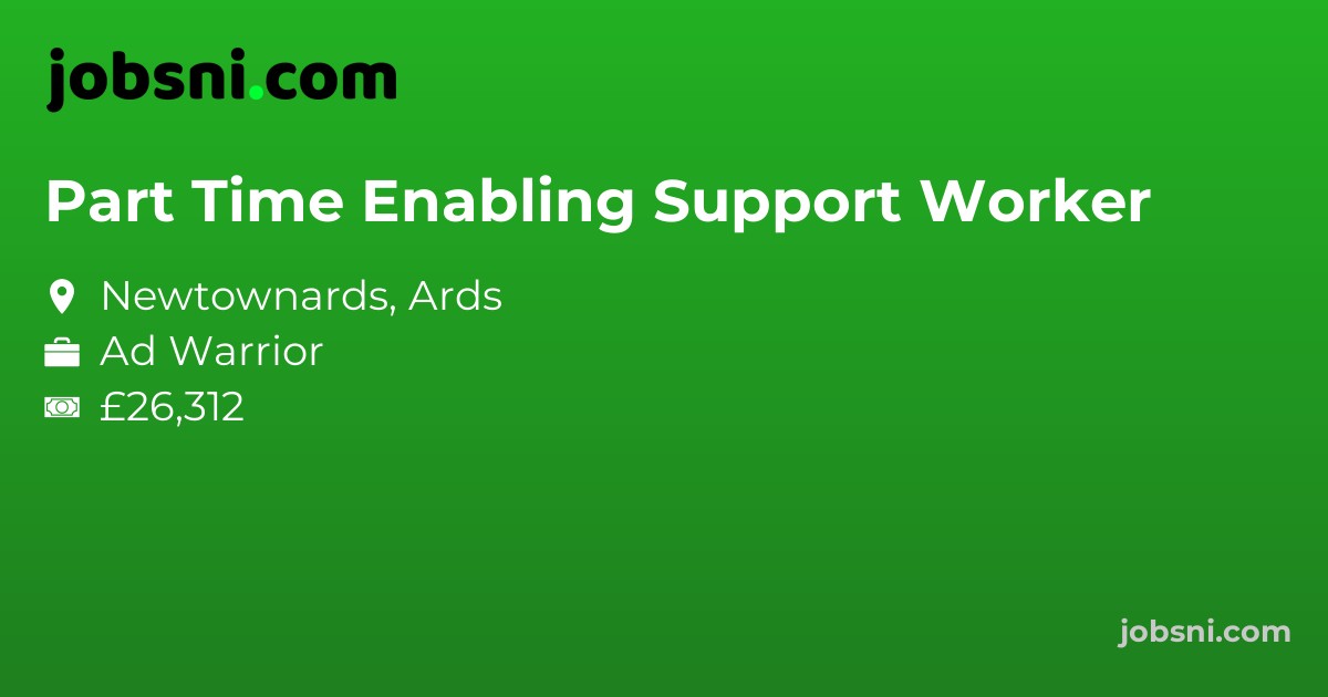 Part Time Enabling Support Worker