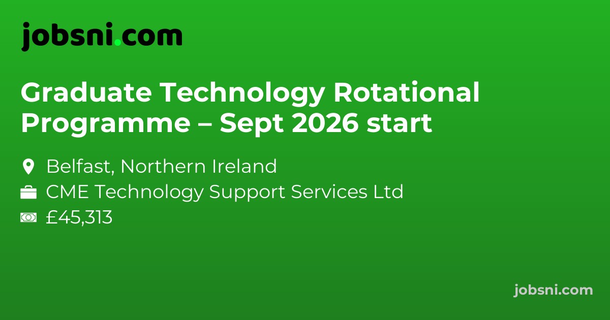 Graduate Technology Rotational Programme – Sept 2026 start