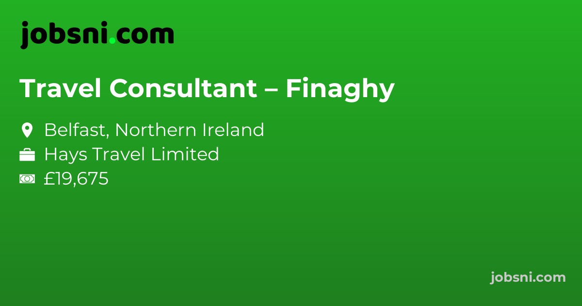 Travel Consultant – Finaghy