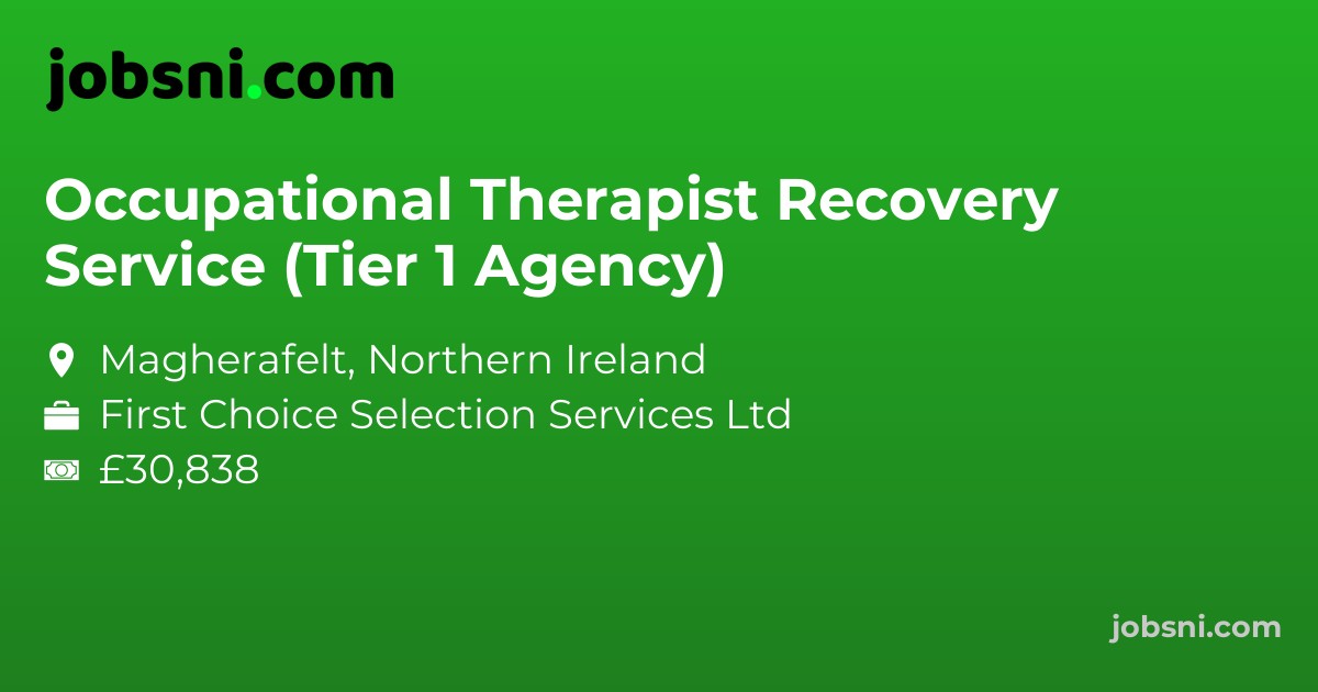 Occupational Therapist Recovery Service (Tier 1 Agency)