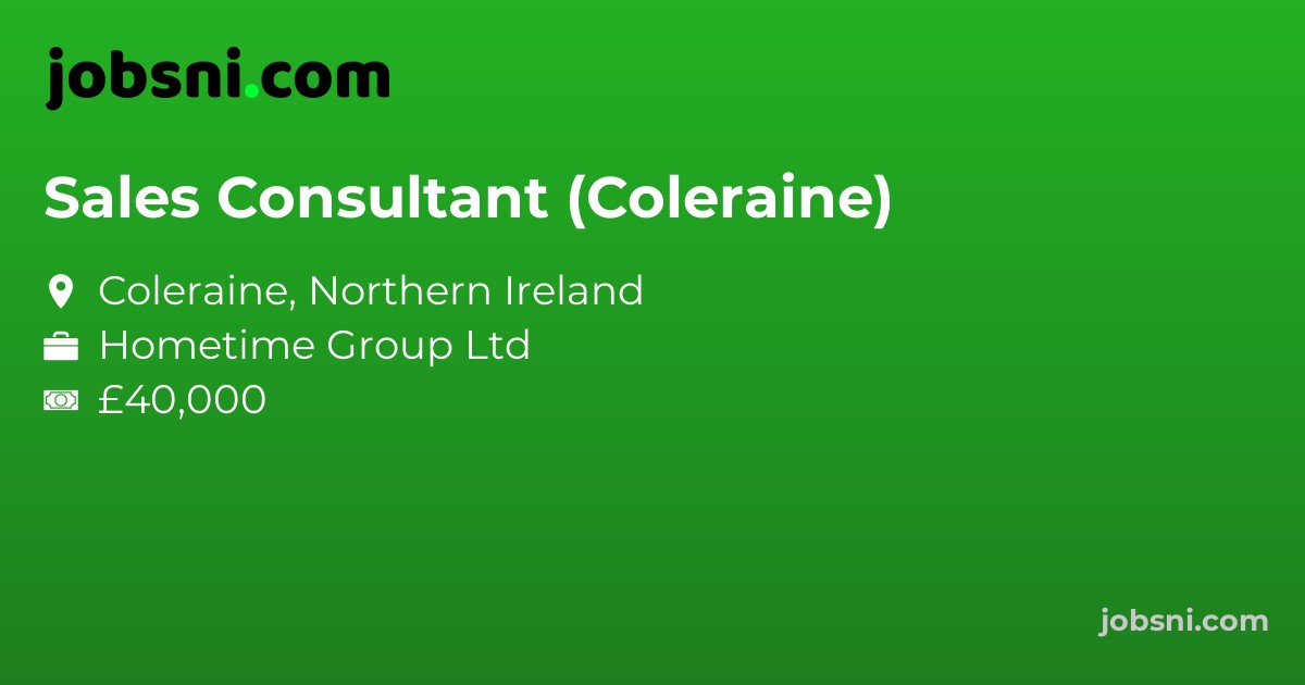 Sales Consultant (Coleraine)