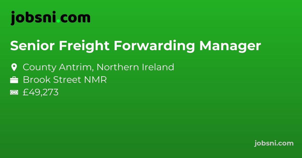 Senior Freight Forwarding Manager