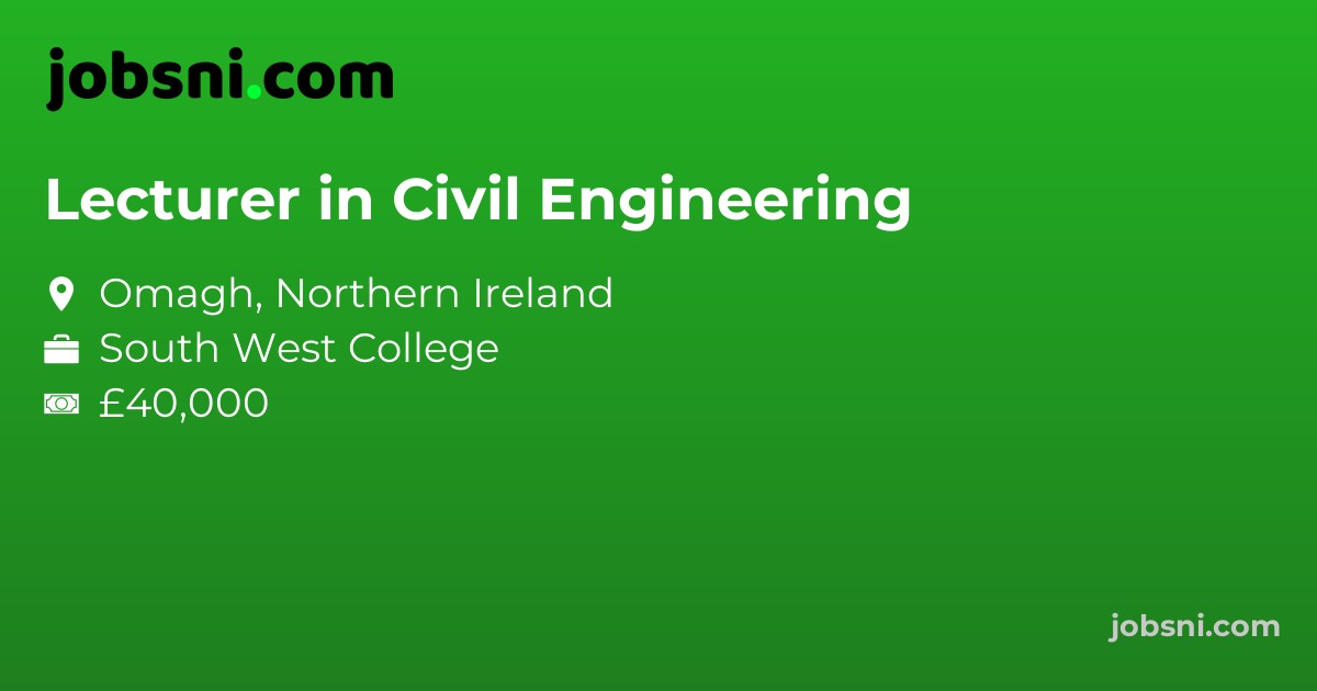 Lecturer in Civil Engineering