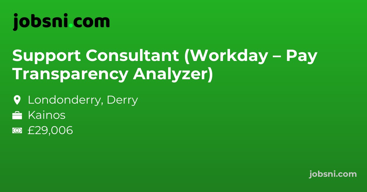 Support Consultant (Workday – Pay Transparency Analyzer)