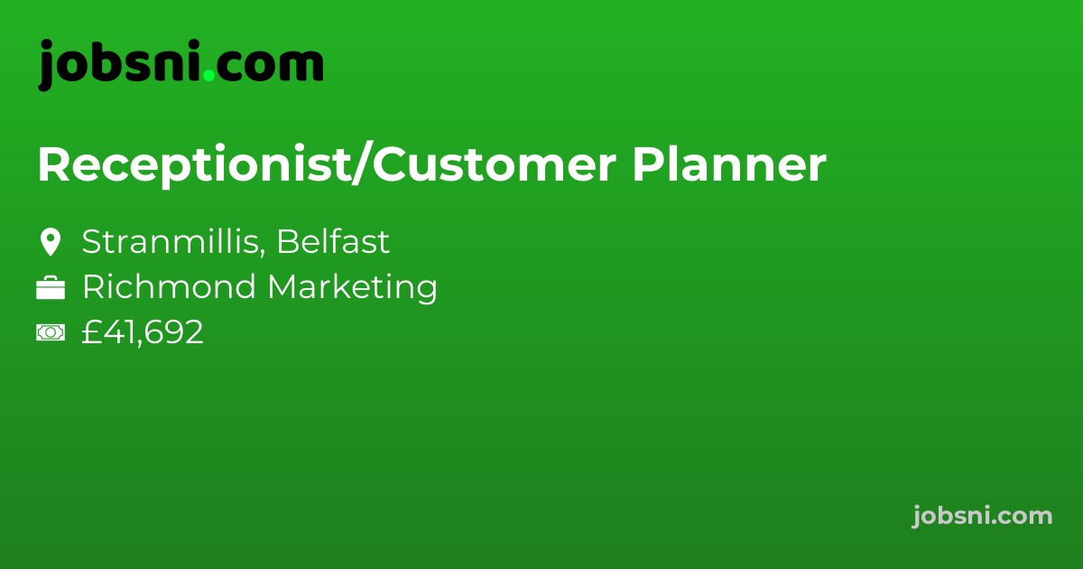 Receptionist/Customer Planner